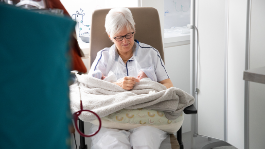 Vrijwilliger Jeanine op de NICU