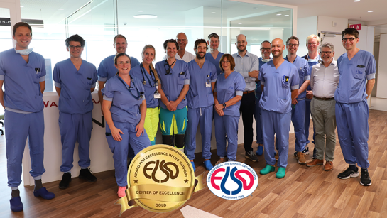 AZ Sint-Jan Brugge groepsfoto voor ECMO-award