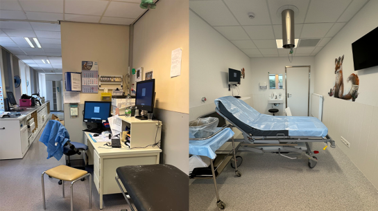 Gipskamer dienst Orthopedie AZ Sint-Jan Brugge vroeger en nu