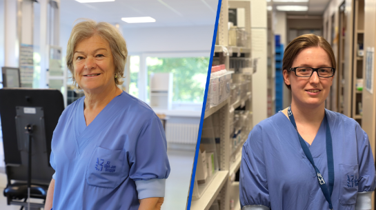 Ergotherapeut Hilde en Apotheekmedewerker Tibby